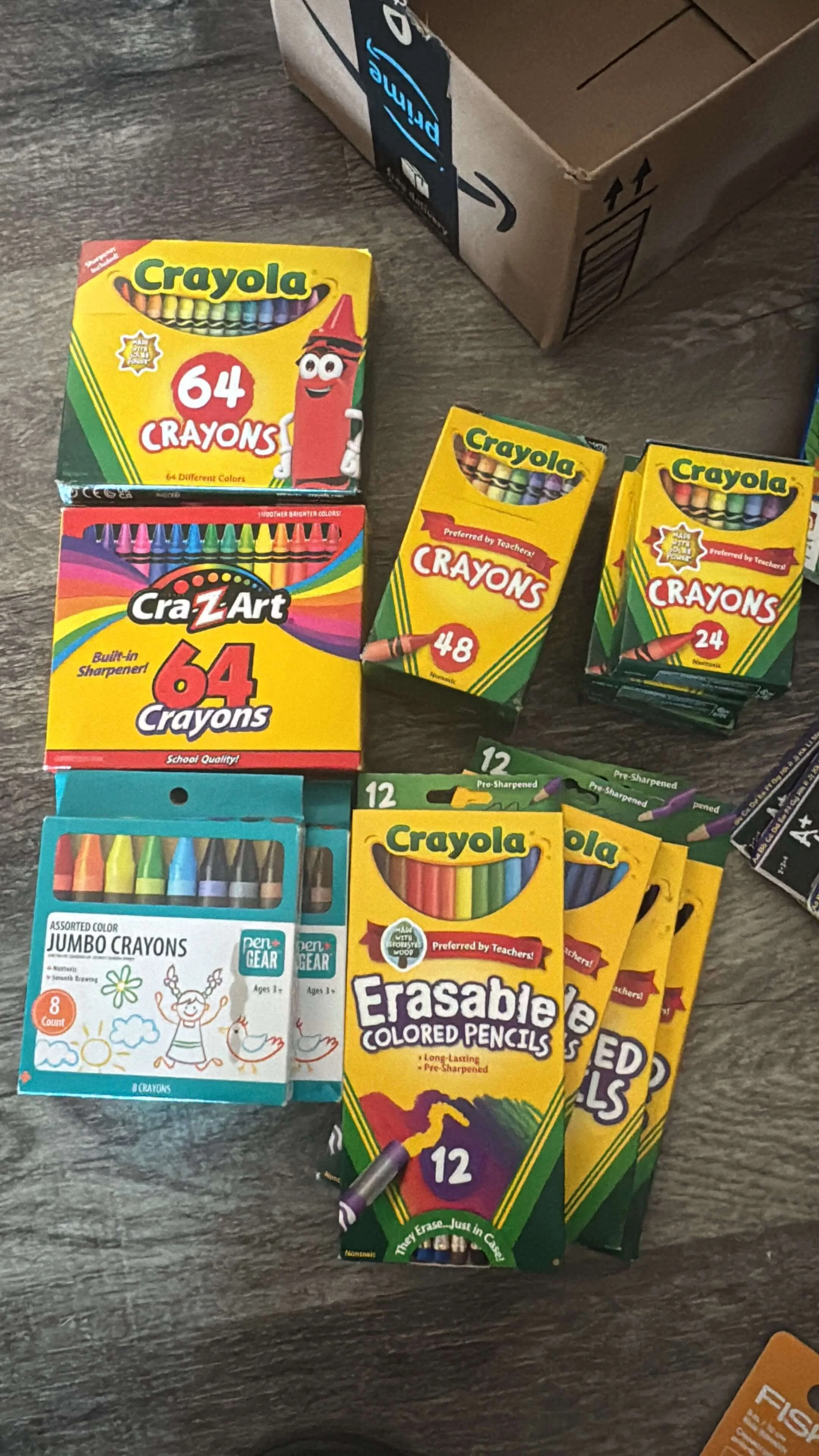 Crayones y colores para el regreso a clases