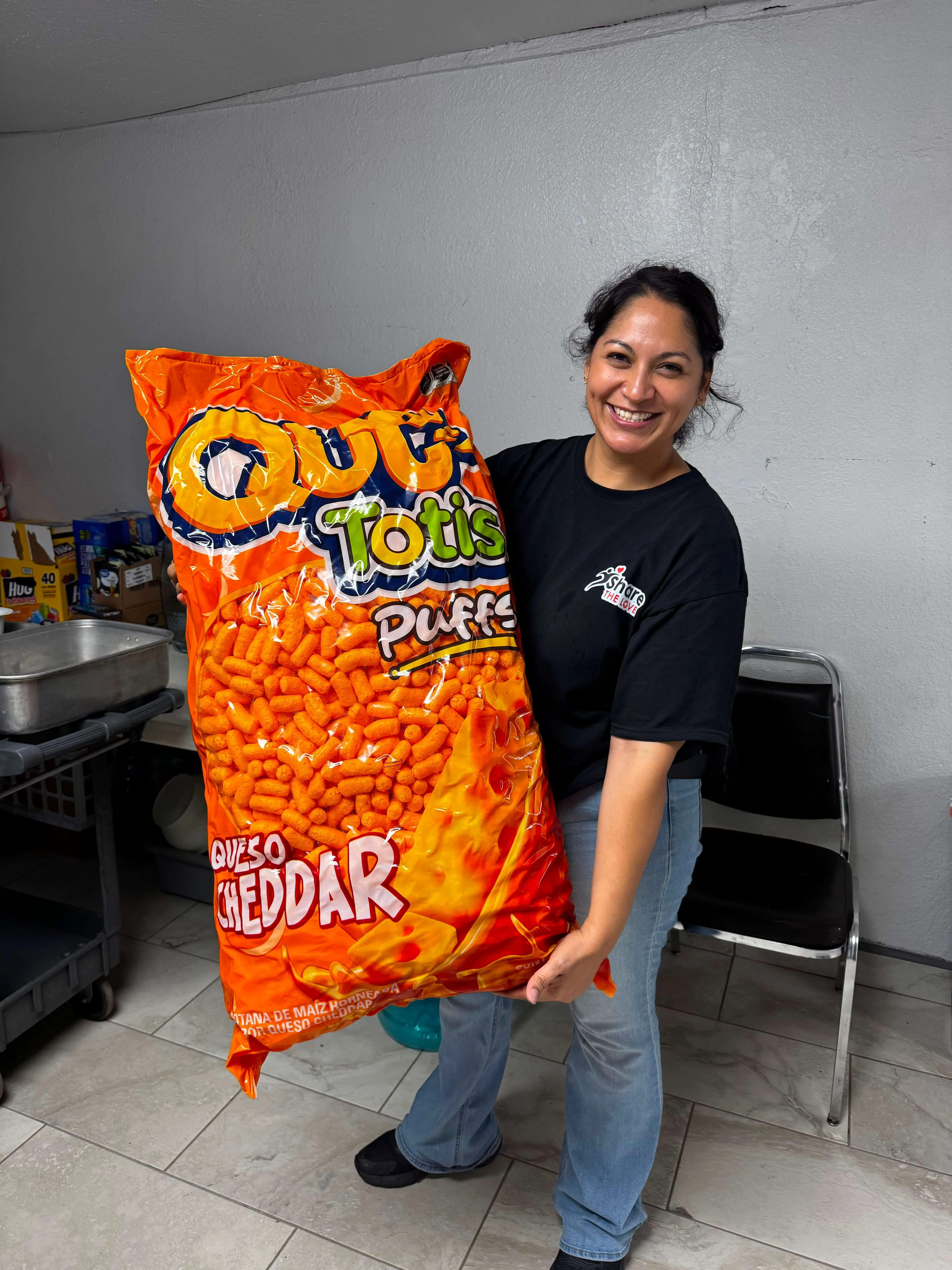 Preparando la merienda
